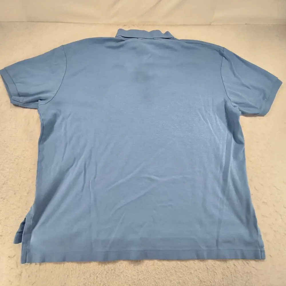 Polo by Ralph Lauren Collared Polo Shirt Mens Size Extra Large XL Blue Yellow